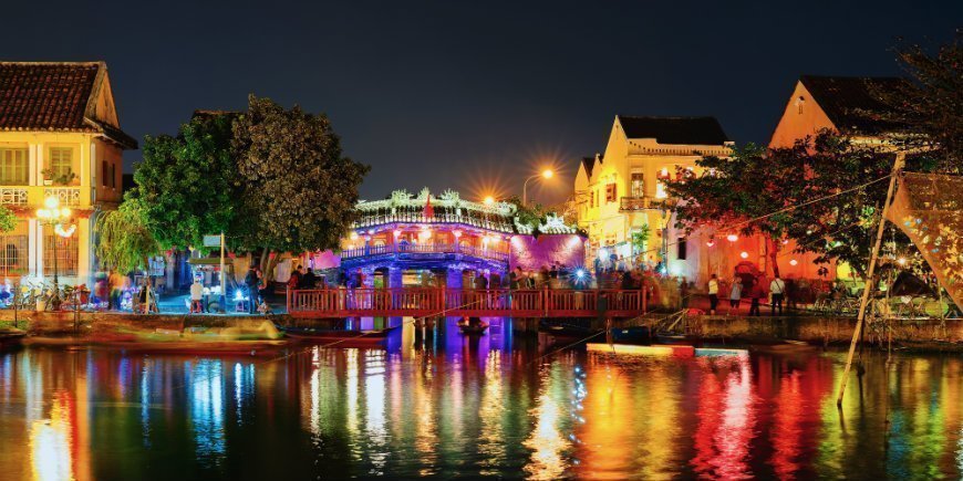 Den gamla stadsdelen i Hoi An