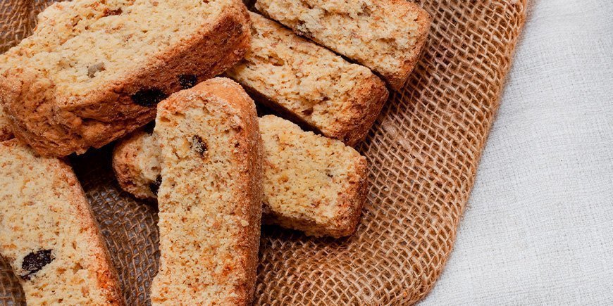 Det traditionella sydafrikanska kexet Rusks