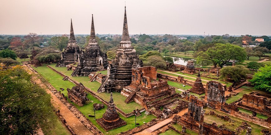 Wat Phra Si Sanphet-templet i Ayutthaya