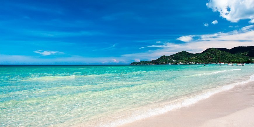 Chaweng Beach på Koh Samui i Thailand