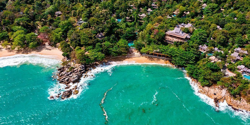 Stranden Thong Nai Pan på Koh Phangan