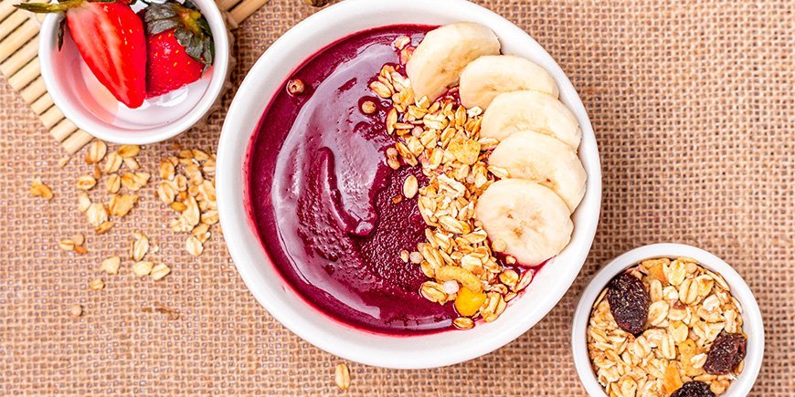 smoothie bowl med topping